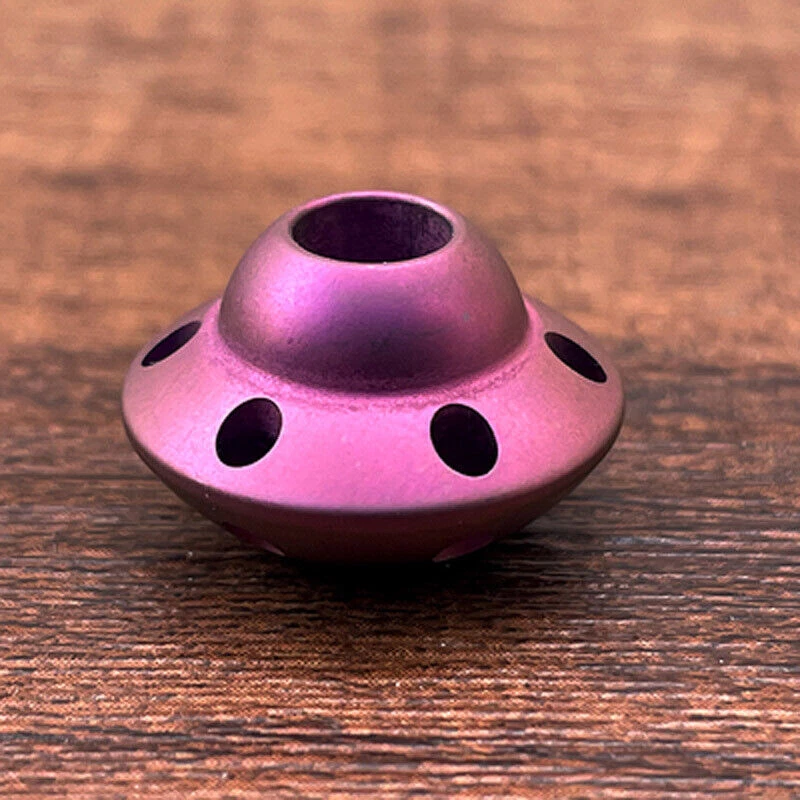 EDC Titanium Folding Handle Lanyard Bead Umbrella Rope Tool Pendant - Image 4 of 4