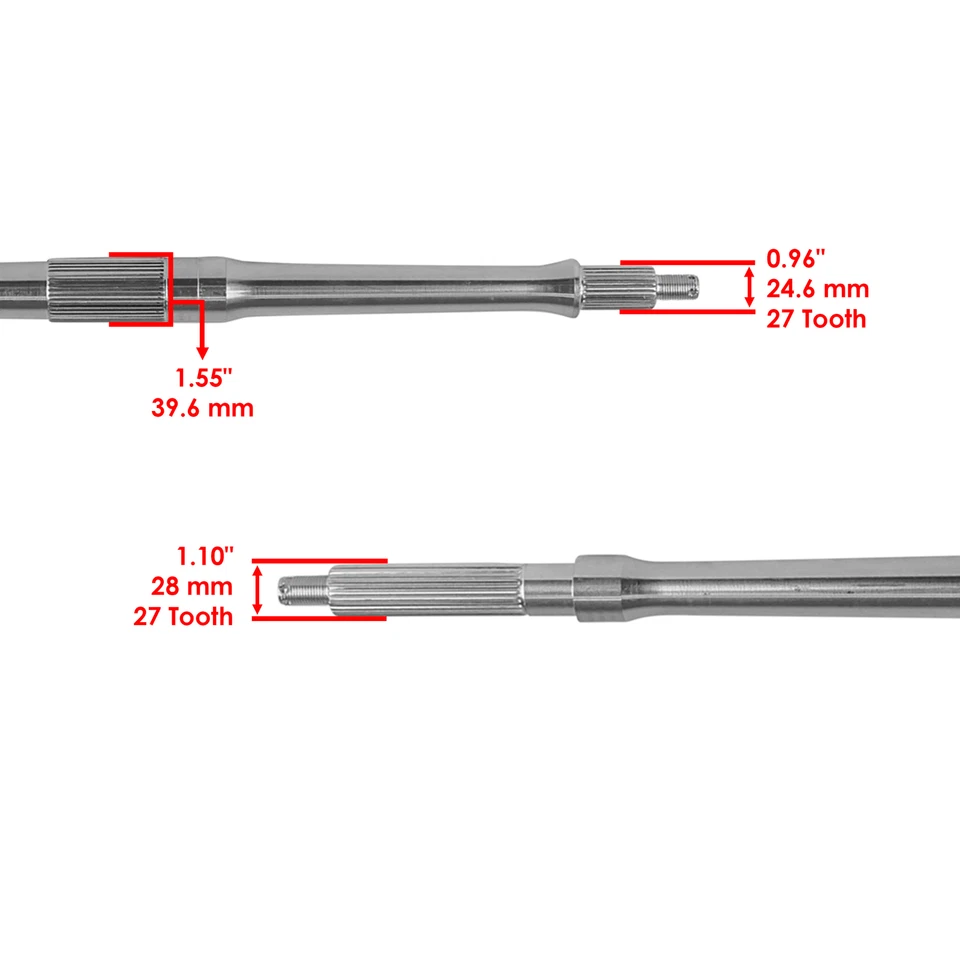 Rear Axle Shaft for Yamaha Wolverine 350 YFM350FX YFM 350Fx 4X4 1996-2005 - Image 3 of 4