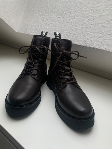 *WIE NEU* Tommy Hilfiger Dunkelbraun Damen Boots Schuhe Schnürsenkel Gr. 42 - Bild 3 von 7