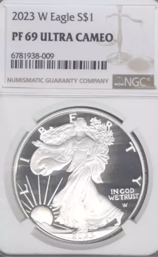 2023 W American Silver Eagle NGC PF69 Ultra Cameo