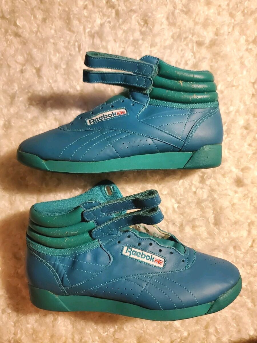 Reebok Classic Freestyle Hi-Top Tennis Show 8.5 Vintage Teal Reebok Classic Freestyle Hi-Top Tennis Show 8.5 Vintage Teal