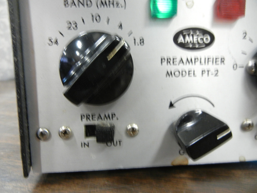 Ameco PT-2 HF/VHF Ham Radio CB Receiver/Transceiver Receive Preamplifier - Zdjęcie 2 z 16