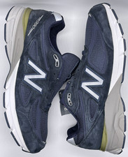 New Balance Mens 990v4 Made In USA Navy M990NV4 Size 11.5 D NWOB Suede Running