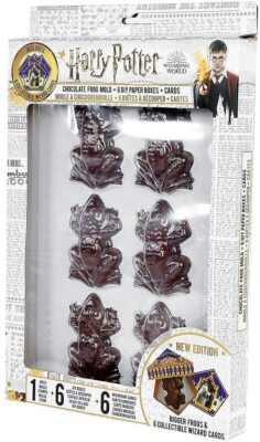 Harry Potter - Chocolate Frog Mold + 6 papers box + 6 Wizard Cards