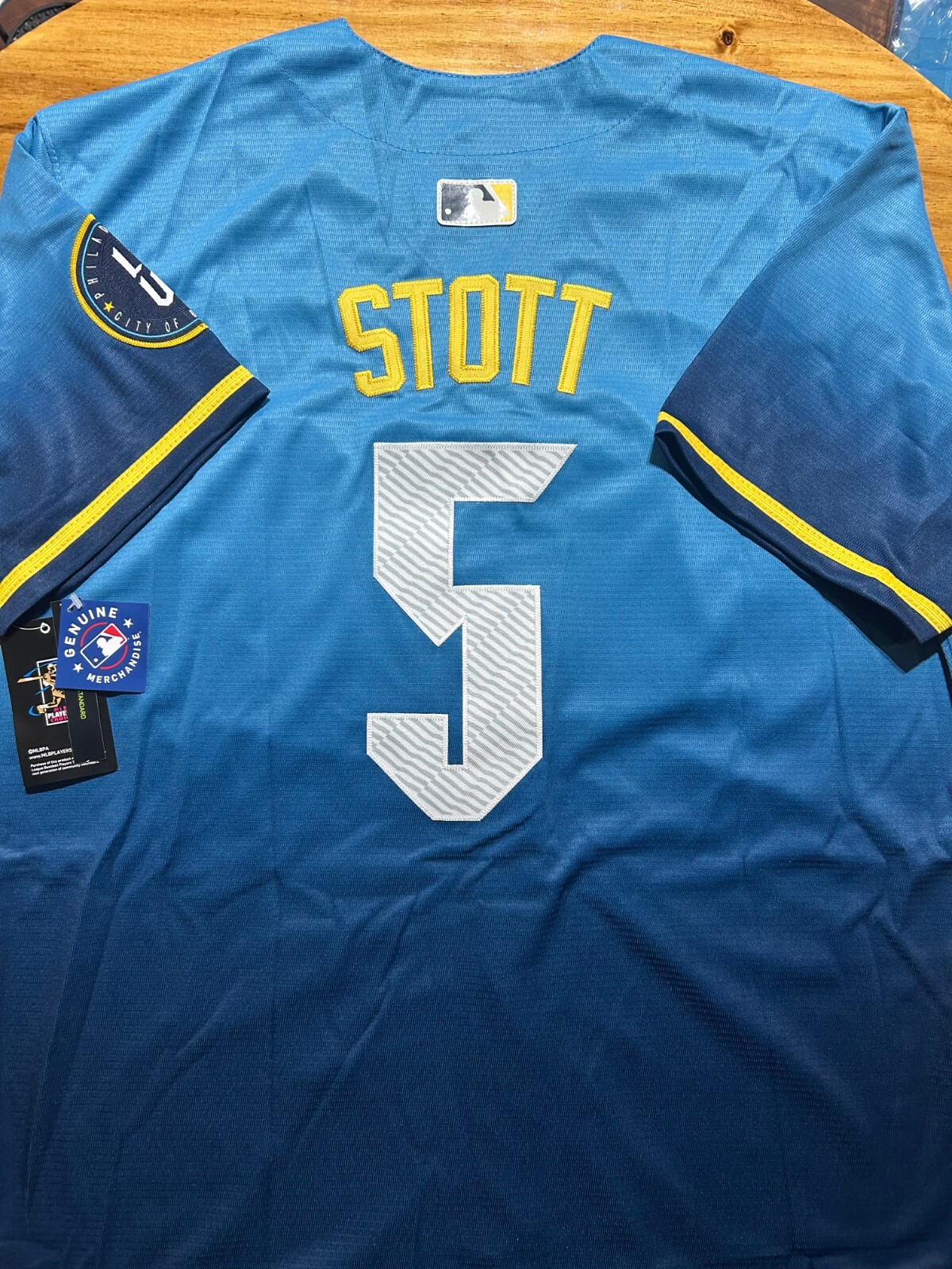 Bryson Stott Adult XL Philadelphia Phillies City Connect Replica Jersey