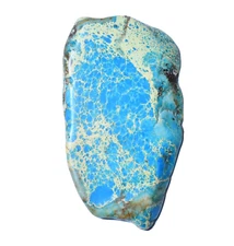 Natural Blue Ridge Turquoise 157.5 Ct Polished Slab Untreated Certified Gemstone