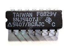 25 pcs - TEXAS INSTRUMENTS SNJ5407J BUFFERS AND LINE DRIVERS MILITARY 6-CH