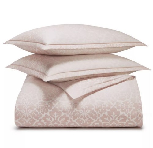 Charter Club Sleep Luxe Ombre Damask 800 Thread Count KING Duvet Cover Set Petal - Picture 2 of 5