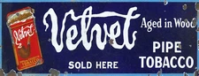 Vintage Velvet Pipe Tobacco Ad Reproduction Metal Sign FREE SHIPPING
