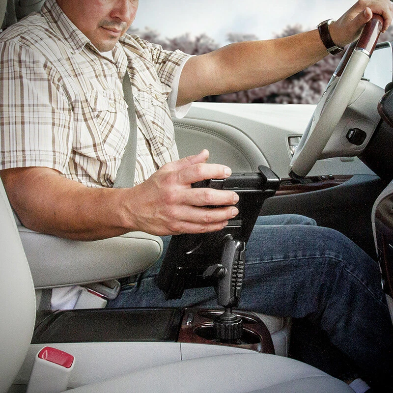 TABRM023-S Arkon Heavy Duty Cup Holder Mount for Apple iPad Samsung LG Tablet - Image 4 of 4