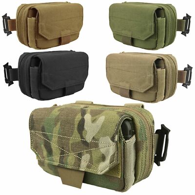 Condor Elite MA66-498 Digi Pouch - Coyote Brown, MOLLE Compatible Tactical Pouch For Gear Organization