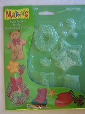 Makin's Clay Push Mold Clay Christmas Decor Molds 