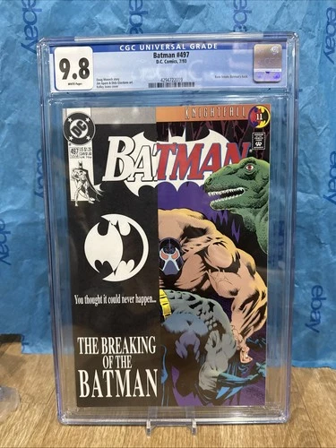 Batman #497 CGC 9.8 (1993 Knightfall - Bane Breaks Batman's Back) CGC 9.8 Graded