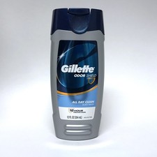 Gillette Odor Shield lavaggio corpo pulito tutto il giorno 12 oz | nuovo vecchio magazzino | fuori produzione