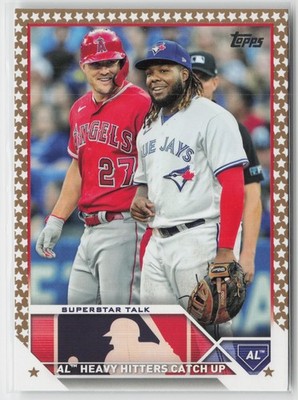 2023 Topps #396 Superstar Talk Gold Star