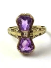 Vintage Art Deco Ring in 14k Gold, 1920's, Vintage Jewelry
