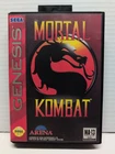 Sega Genesis Mortal Kombat 1992 Video Game with Box and Instruction Manual WORKS