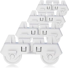 New 4 PACK 4317933 Dishwasher Wheels Lower Rack For Whirlpool AP3139103 PS358588