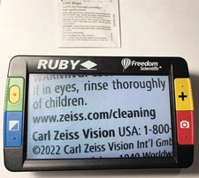 Freedom Scientific Ruby Handheld Magnifier Tested *Zoom Button Not Wokring*