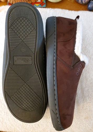Dr. Comfort Men's Vista Closed Heel Slippers Brown Size 13 Serpa Lined Mem Foam - Bild 3 von 10