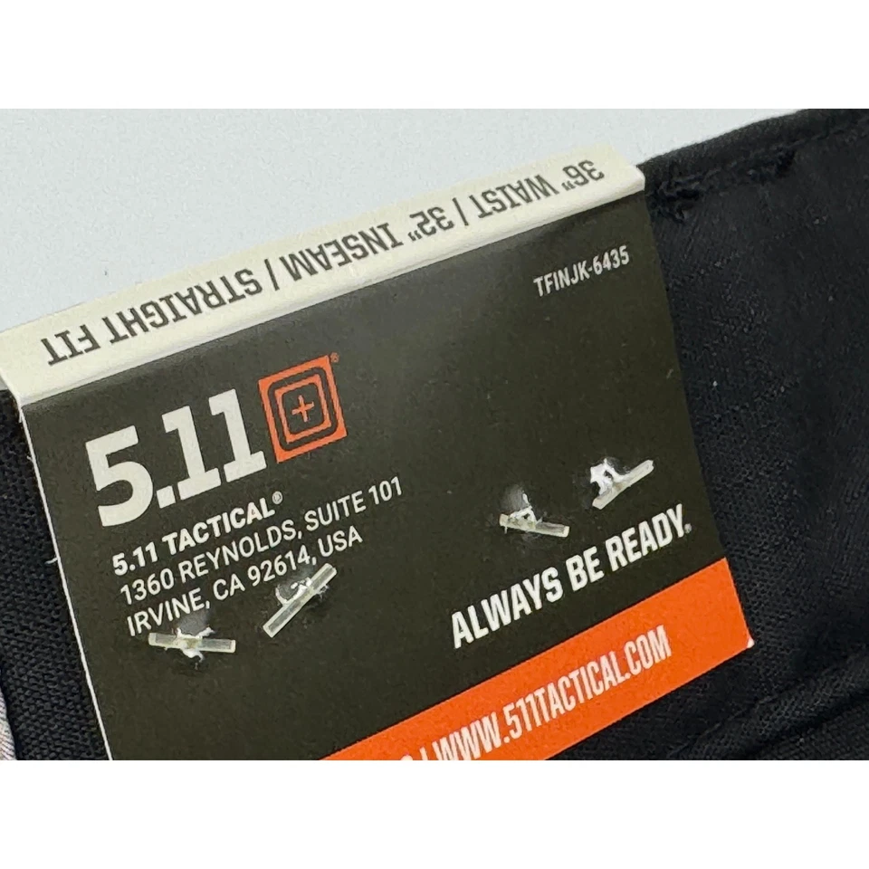 5.11 Tactical Cargo Pants 36x32 Stryke Flex-Tac Ripstop Mens Black New - Image 4 of 4