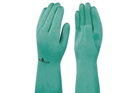 Protective gloves; Size: 11; green; cotton,nitryl; NI - DEL-VE801VE11 | EU Stock