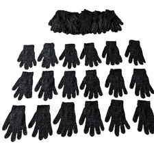 Charcoal Infused Shower Stretchy Pamper Gloves One Size Fits Most  20 Pairs 