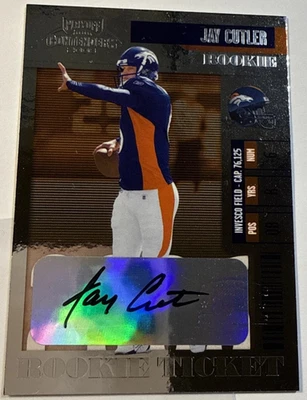 Jay Cutler🏈2006 Playoff Contenders #152 Rookie Ticket RC Autograph Broncos; - Image 1 of 4