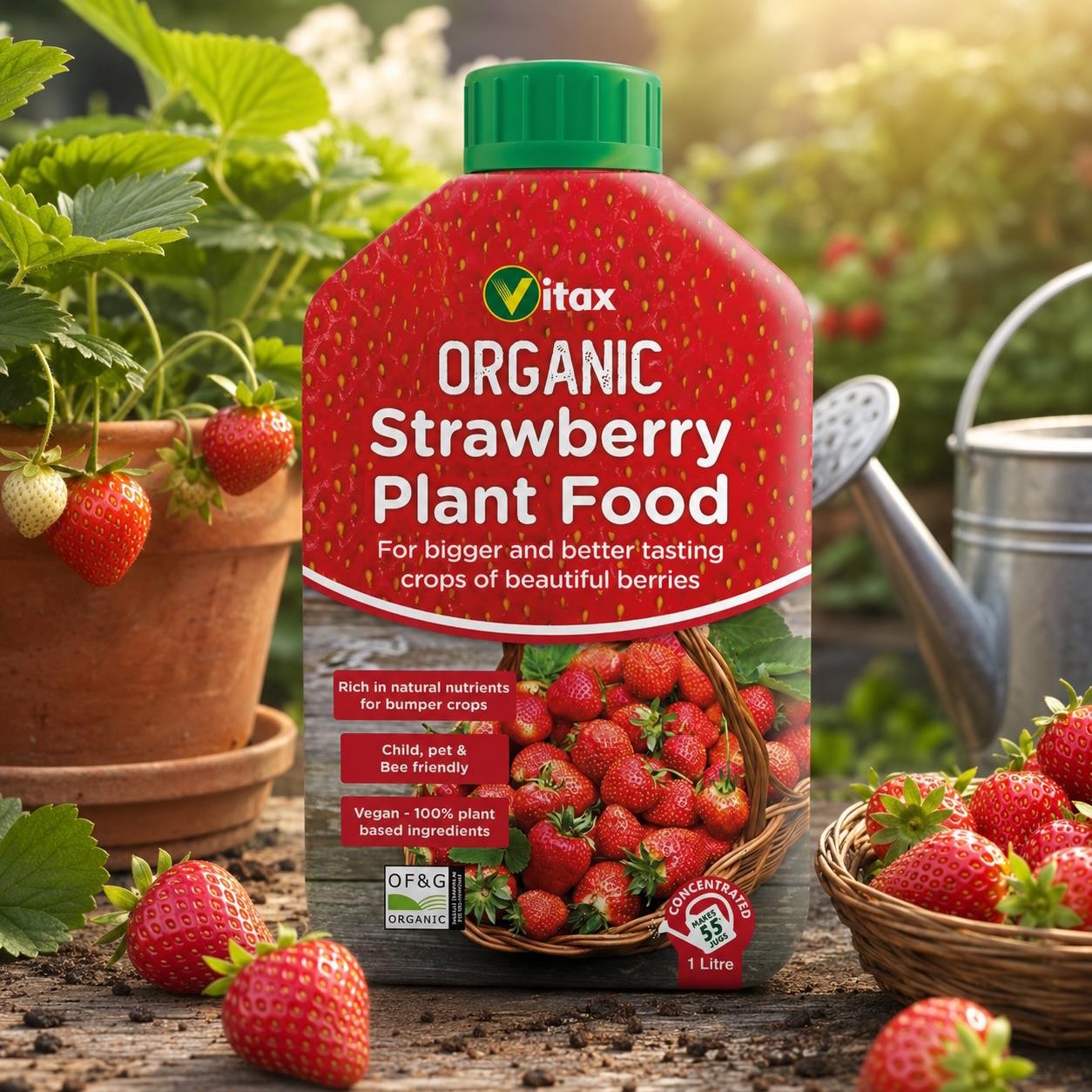 Vitax 1L Organic Liquid Strawberry Feed For Strong Growth And Bumper Strawberry Yields - Image 4