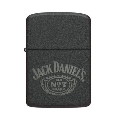Zippo Gasfeuerzeug 2026 Jack Daniels Black Crackle Winddicht Geschenkbox