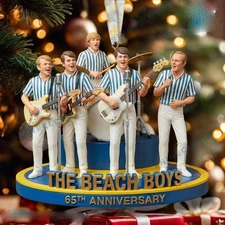 SALE! 2D FLAT - The Beach Boys 65th Anniversary XMAS Ornament for fans