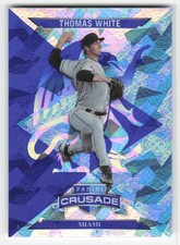 2025 Panini Crusade #45 Thomas White Crusade Blue Cracked Ice