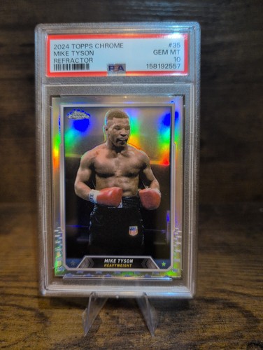 2024 Topps Chrome - Mike Tyson #35 Refractor PSA 10 💎 Boxing 🥊