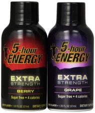 Sugar Free Grape Berry Flavored Drink Pack Of 2 Extra Strength 4 Calories