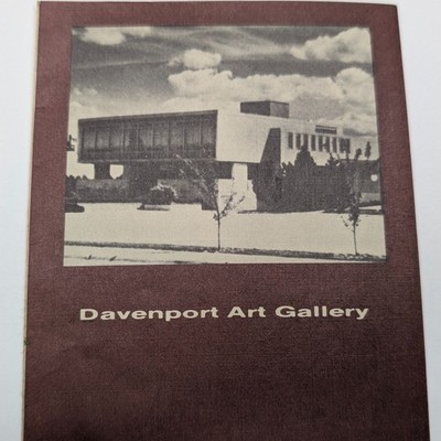 c1970s Davenport Art Gallery Iowa Brochure Quad Cities Museum Figge Vtg Map IA