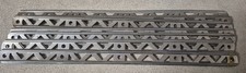 Lot of 12 AC Gilbert Erector Set "C" 10 Inch "New Style" Nickel Plated Girders