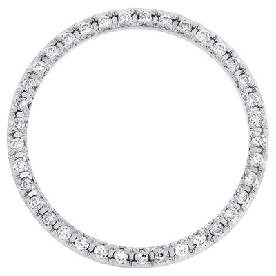Custom U-Cut Bead Set Diamond Bezel For Rolex DateJust Midsize 31mm Watch 1 CT