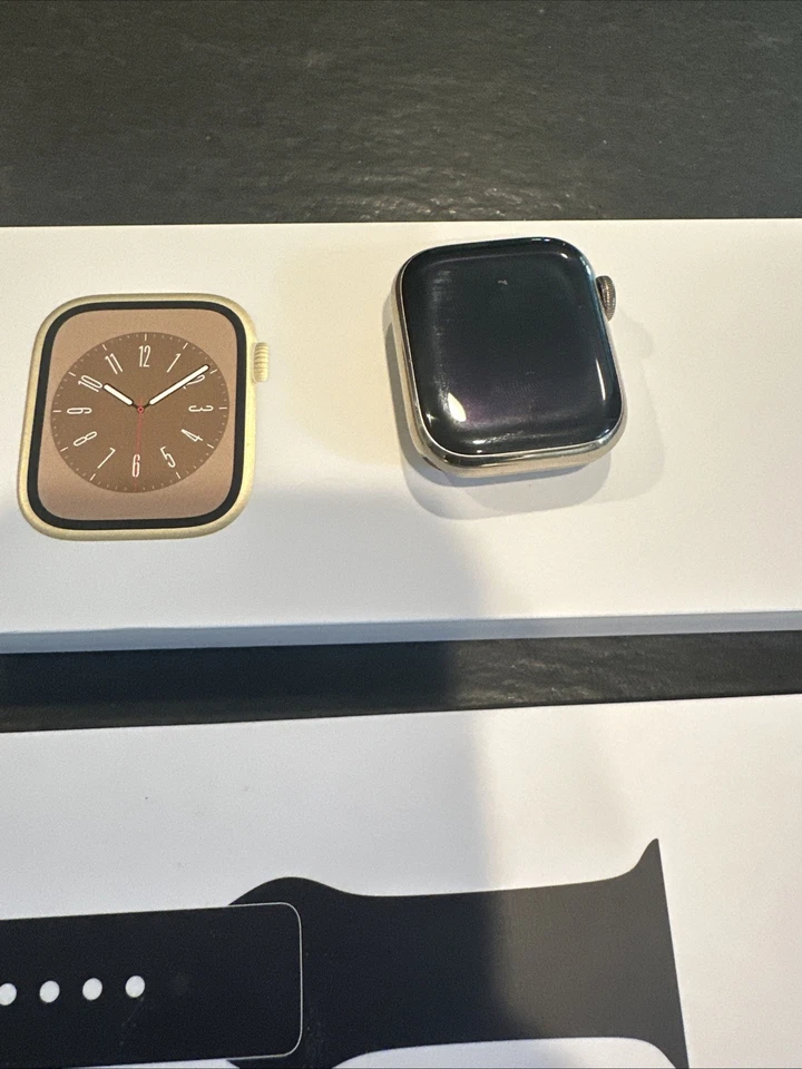 Apple Watch Series 8 (GPS + Celular) 41 mm, Acero Inoxidable Dorado Foto 4 de 4