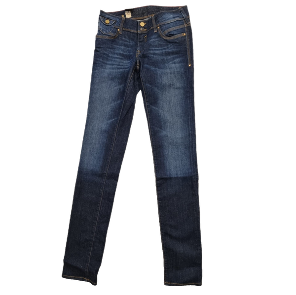 Mavi Damen Jeans Lindy W27 L34 Blau Low Rise Slim Fit Stretch-image