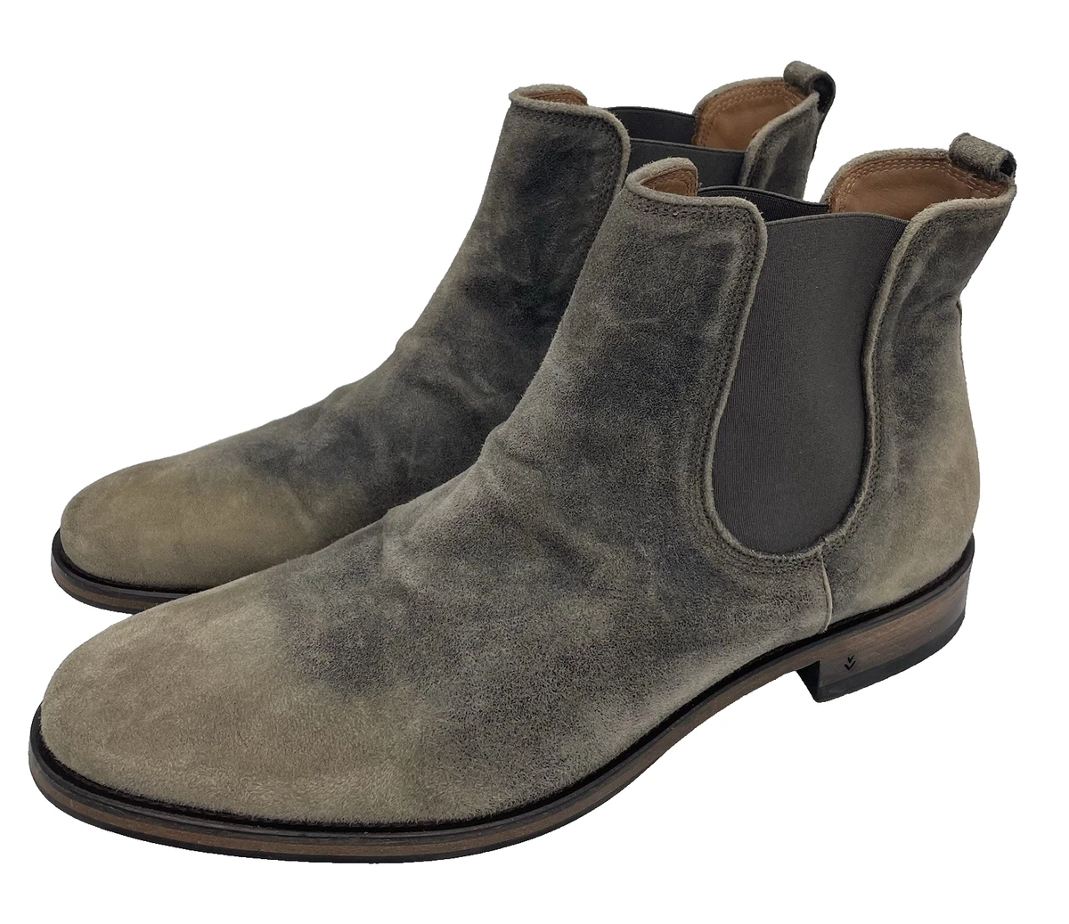 John Varvatos Brown Suede Low Chelsea Boots Pull On Men\'s Size 11 Made In Italy John Varvatos Chelsea Brown Boots for Men for Sale | Shop  main image 2