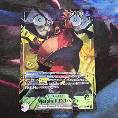 Marshall D. Teach Leader Alt Art OP16-080 ENGLISH op16 the time of battle