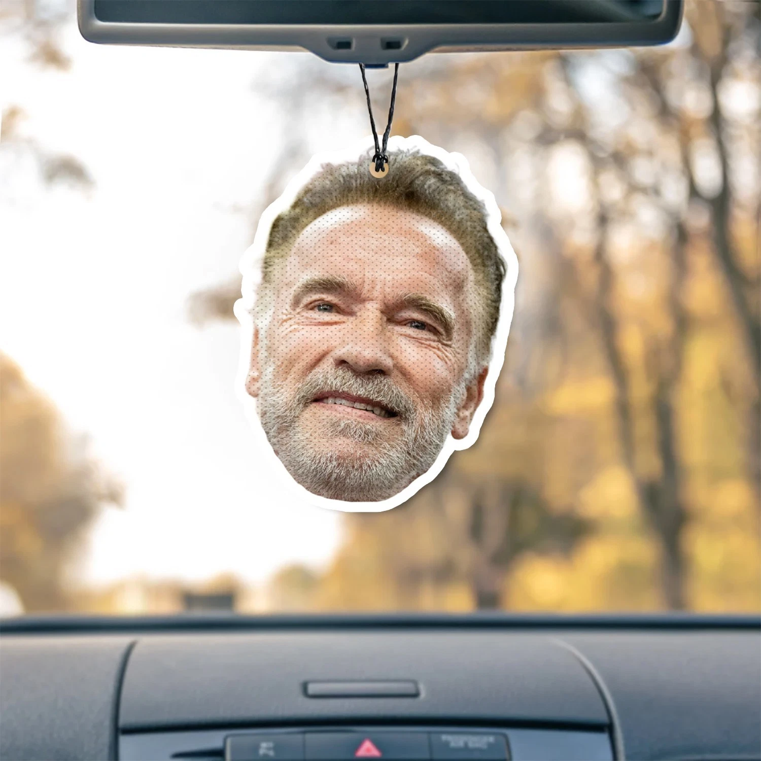 Arnold Schwarzenegger Unscented Hanging Car Air Freshener Freshie