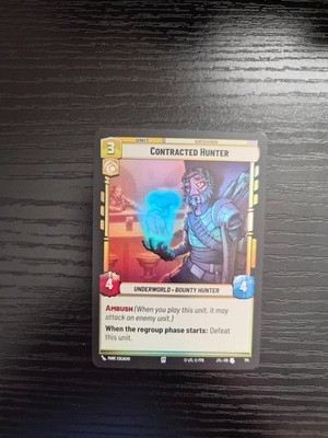 Star Wars Unlimited Jump to Lightspeed - Contracted Hunter #714 - FOIL