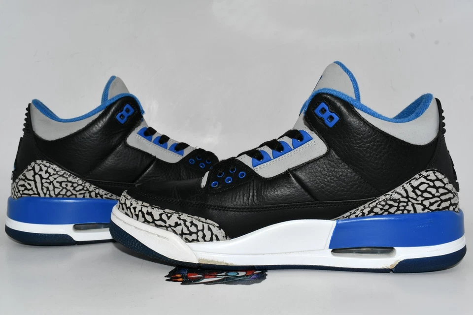 Air Jordan 3 Retro Sport Azul 2014 Estilo # 136064-007 Talla 9 Foto 2 de 4