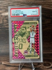 2024-25 Panini Mosaic Jayson Tatum Bank Shot Pink #11 /149 PSA 10 GEM MT Celtics