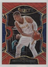 2020-21 Panini Select Concourse Red Wave Prizm Kristaps Porzingis #43 05lh