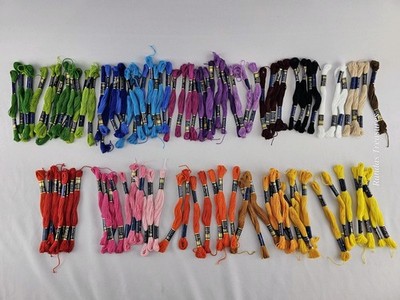 Vintage Iris Threads 102 Skeins Embroidery Floss Thread Parma Cross Stitch New!