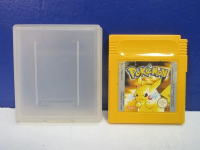 original vintage NINTENDO GB GAMEBOY POKEMON GELB PIKACHU VERSION VIDEOSPIEL