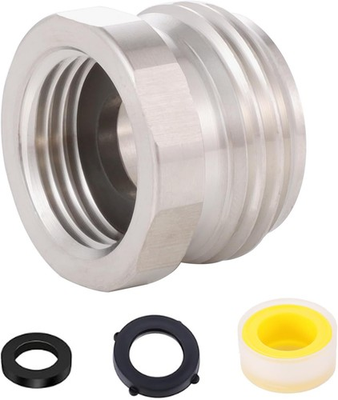 #ad Garden hose to shower pipe arm handshower adapterG1 2 Female to GHT 3 4 adap... $19.16