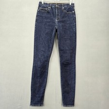 Lands' End Blue Jeans Stretch Skinny High Rise Y2k Mom Dark Denim Women's Size 6